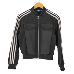 アディダスオリジナルス adidas Originals SST TRACK TOP BERLIN 異素材 切替 トレフォイル ロゴ ダブルジップ クロップド トラック ジャケット レディース JPN：M 