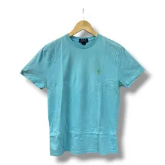 POLO RALPH LAUREN ポロ・ラルフローレン Tシャツ 水色 ライトブルー 刺繍 ワンポイント 古着