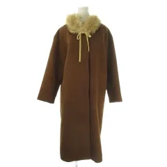 テチチ Te chichi TERRASSE コート F 茶 ブラウン ファーカラー 長袖 TYT-1303345 /CK34 ■GY58のサムネイル