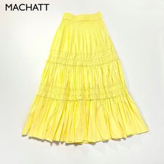 美品⭐︎MACHATT マチャット リネンフレアスカート リネン100