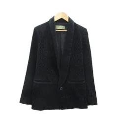 ジャーナルスタンダードレサージュ journal standard L'essage ジャケット ミドル丈 ヒョウ柄 レオパード柄 シングルボタン 総裏地 36 S 黒 /SY12 ■GY61のサムネイル