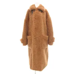 ジーユー GU コート M キャメル ボア ロング丈 長袖 /TZ ■GY61