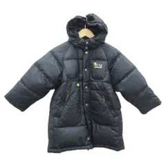 ベベ bebe ダウンジャケット フード付 120 黒 無地 /SY9 ■GY61 男の子
