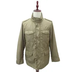 ユニクロ UNIQLO M-65 フィールドジャケット ミドル丈 L ライトブラウン スタンドカラー ジップアップ 中綿 /SY46 ■GY58のサムネイル