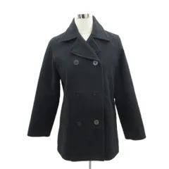 イーストボーイ EAST BOY Pコート ピーコート ミドル丈 9 黒 ブラック ダブルボタン /HO32 ■GY58