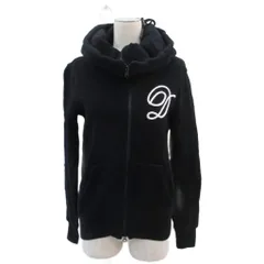ダブルスタンダードクロージング ダブスタ DOUBLE STANDARD CLOTHING パーカー ジャケット ミドル丈  S 黒 ブラック 裏起毛 /SM34 ■GY58のサムネイル
