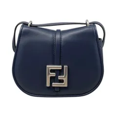 ☆フェンディ ショルダーバッグ カモン スモール 8BS082 AQ0L F1MZO レザー FFロゴ ネイビー シルバー金具 FENDI