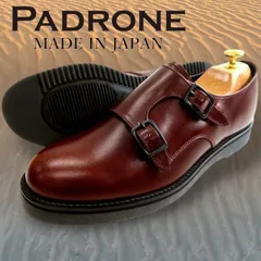 PADRONE URBAN LINE パドローネ アーバンライン 日本製 本革 KEI DOUBLE MONK STRAP SHOES ケイ ダブルモンクストラップ レザーシューズ 革靴 PU8759 定価3.3万 ボルドー▲050▼30608k02のサムネイル