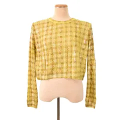 ザラ ZARA ニット カットソー 長袖 S 黄 イエロー ■GY58