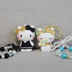 2種セット ハローキティ フィギュア ビーズ ストラップ キーホルダー