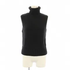 ポロスポーツ POLO SPORT ラルフローレン ニット セーター タートルネック ノースリーブ ワンカラー L 黒 ブラック /BB ■GY60