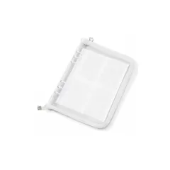 【新品】 YESprime シール帳 大きめ A5 バインダー リフィル25枚セット ファイル 推し活 収納 女の子 クリア チェキ アルバム 透明 6穴 ホワイト 0