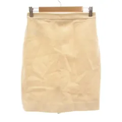 23区 オンワード樫山 スカート ウール ひざ丈 38 ライトベージュ /UO ■GY61