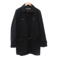 メンズビギ MEN'S BIGI Distinction ステンカラーコート 04 ウール ミドル ハーフ丈 紺 ダークネイビー /AE ■GY60のサムネイル