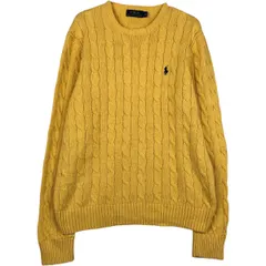 古着 ラルフローレン Ralph Lauren POLO RALPH LAUREN ケーブル編み コットンニットセーター レディースM相当/eaa617780