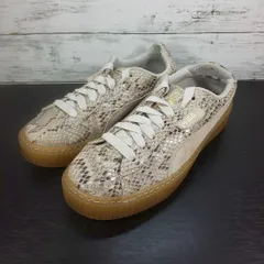 PUMA Platform Snake Lux プーマ プラットフォーム スネーク ラック 24.0cm ベージュ 薄茶 ヘビ柄 369904-02 L03752