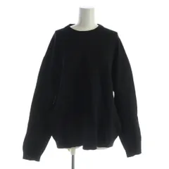 ザラ ZARA ニット セーター XL 黒 ブラック 無地 ラウンドネック 長袖 /KW ■GY58