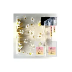 【新品】 シール帳 透明 A7サイズ 菊柄 手帳クリア シールバインダー はがせる 女の子 6穴 3層構造 菊柄 0