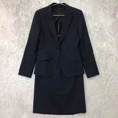 HILTON ヒルトン ネイビー ストライプ スカートスーツ ネイビー 7サイズ/9サイズ □□