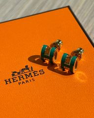 極美品！ HERMES エルメス ポップhミニ ゴールド エメラルド 43A