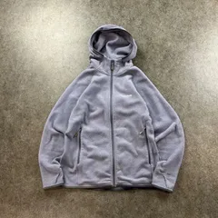 mont-bell CLIMAPLUS モンベル クリマプラス100 ウォームアップパーカ ジップアップ フリース ジャケット ロゴ刺繍 ダークグレー レディース L 1106600