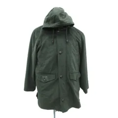 ヴィンテージクラブ VINTAIGECLUB コートミドル丈  M カーキ フード付き /HO11 ■GY58