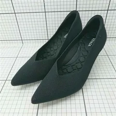 ◇ Θ ヴィヴァイア VIVAIA ポインテッドトゥ パンプス ブラック系 レディース E  【1601300049271】