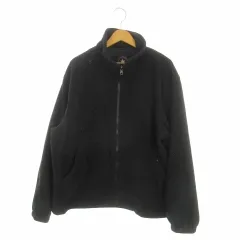 コンバース CONVERSE ALL STAR フリースジャケット 上着 L 黒 ブラック 無地 スタンドカラー 長袖 /MN3 ■GY58