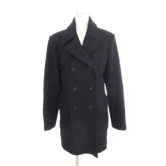 エムケー ミッシェルクラン MK MICHEL KLEIN Pコート 40 紺 ネイビー ダブルブレスト 長袖 ラペルカラー /AH19 ■GY63のサムネイル