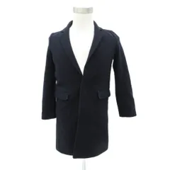 ユナイテッドアローズ A DAY IN THE LIFE UNITED ARROWS チェスターコート ロング丈 38 紺 ネイビー 無地 /HO39 ■GY58