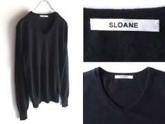 新品】SLOANE 半袖ラウンドネックニット 4 ブルー コットンリネン
