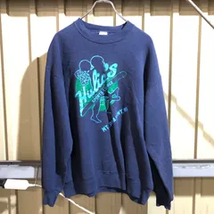 2052 JERZEES トレーナー ネイビー L ジャージーズ スウェット プリントロゴ USA製 90s ヴィンテージ 古着卸 アメリカ仕入