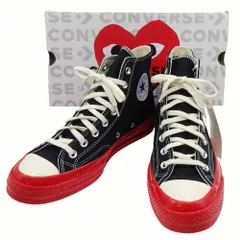 【未使用】コムデギャルソン×コンバース AZ-K124-001-1 チャックテイラー オールスター 27cm 箱付き PLAY CDG CONVERSE ALL STAR （福久店 C26-240）