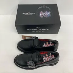 【広店】ハーツラビュル寮 バックルローファー ツイステッドワンダーランド ABC-MART BLACK/GUNMETAL 【710】