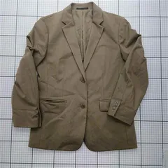 ◇ Θ ユニクロ UNIQLO テーラードジャケット ベージュ系 メンズ 日本サイズL E  【1602040067778】
