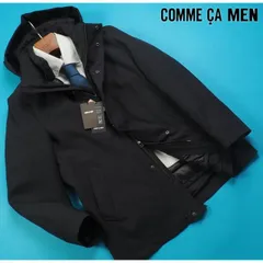 新品展示品定価7.7万円 COMME CA MEN コムサメン【3WAY】ラミネート加工バーズアイ ダウンライナーコートS灰(08) 17MM01-B1のサムネイル