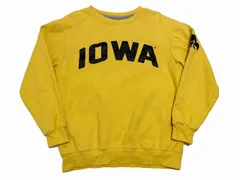アイオワ大学ホークアイズ カレッジスウェットシャツ M 黄色×黒 USA古着