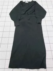 ◇ Θ アズールバイマウジー AZUL BY MOUSSY リブニットワンピース ブラック系 M レディース E  【1602130005758】