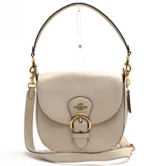 コーチ／COACH バッグ ハンドバッグ 鞄 トートバッグ レディース 女性 女性用 レザー 革 本革 オフホワイト 白 ホワイト  C5686 Kleo Shoulder Bag 23 クレオ クロスボディ 2WAY ショルダーバッグ シボ革 シュリンクレザ