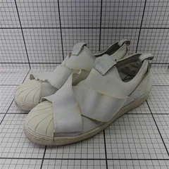 ◇ Θ アディダス adidas スーパースター スリッポン BZ0111 ホワイト系 メンズ E  【1602130006441】