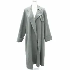 ミラオーウェン Mila Owen コート ロング丈 F グレー 無地  前開き ロールアップ 09WFC164031 /SY19 ■GY61