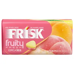 クラシエフーズ フリスク フルーティーフレッシュ ピーチミックス 31.5g×9個入| 送料無料 フリスク ミント タブレット 菓子 ピーチ ストック お菓子 おやつ スイーツ ガム ケース買い まとめ買い 業者 仕入れ 大量のサムネイル