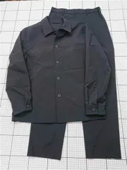 ◇ Θ ユニクロ UNIQLO セットアップ ジャケット＆パンツ ブラック系 メンズ M E  【1602130007998】