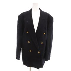 ニューヨーカー NEWYORKER ブレザー 紺ブレ ウール ダブルブレスト 金ボタン 13 紺 ネイビー /YJ ■GY66