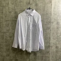 【T-265】UNIQLO ユニクロ SLIM FIT 3XL ライトパープル 長袖シャツ スリムフィット 大きいサイズ メンズ ビジネス カジュアル