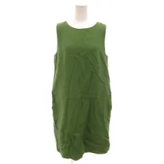 ホコモモラ JOCOMOMOLA ワンピース ノースリーブ ラウンドネック 刺繍 40 緑 グリーン /YJ ■ECF001