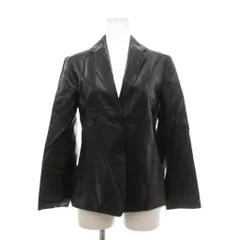 アンタイトル UNTITLED ジャケット 合皮 1 黒 ブラック テーラードカラー 長袖 シングルブレスト /SX ■ECF001