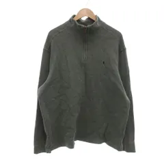 ポロ バイ ラルフローレン Polo by Ralph Lauren コットンニット セーター ハーフジップ XL グレー系 /UO ■GY53