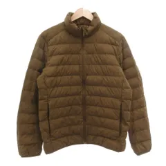 ユニクロ UNIQLO ウルトラライトダウンジャケット ジップアップ ナイロン L 茶 ブラウン 311-400504 /GV ■GY59