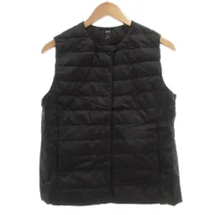 ユニクロ UNIQLO ダウンベスト ジャケット L 黒 ブラック /JS ■GY61
